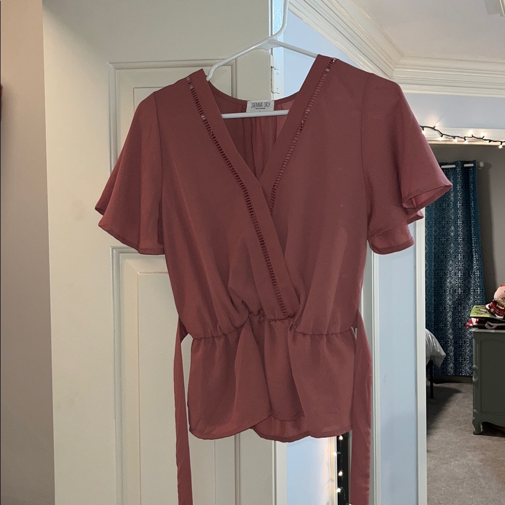 Sienna Sky Wrap Blouse